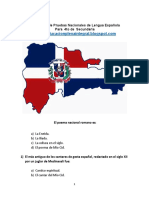 Concurso de Pruebas Nacionales de Lengua Española para Cuarto Secundaria