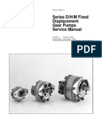 Hydraulics Series D/H/M Fixed Displacement Gear Pumps Service Manual