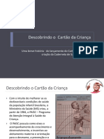 Evolução do Cartão da Criança à Caderneta de Saúde