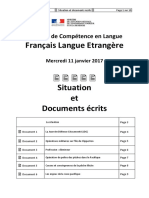 DCL FLE 0117 18 situation et documents ecrits