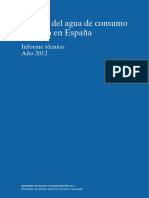 Calidad Agua Consumo INFORME 2012