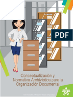 Conceptualización y Normativa Archivística para La Organización Documental