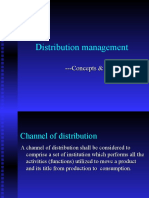 Distribution Management: - Concepts & Case Study