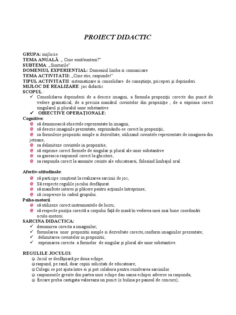 Proiect Simturile | PDF