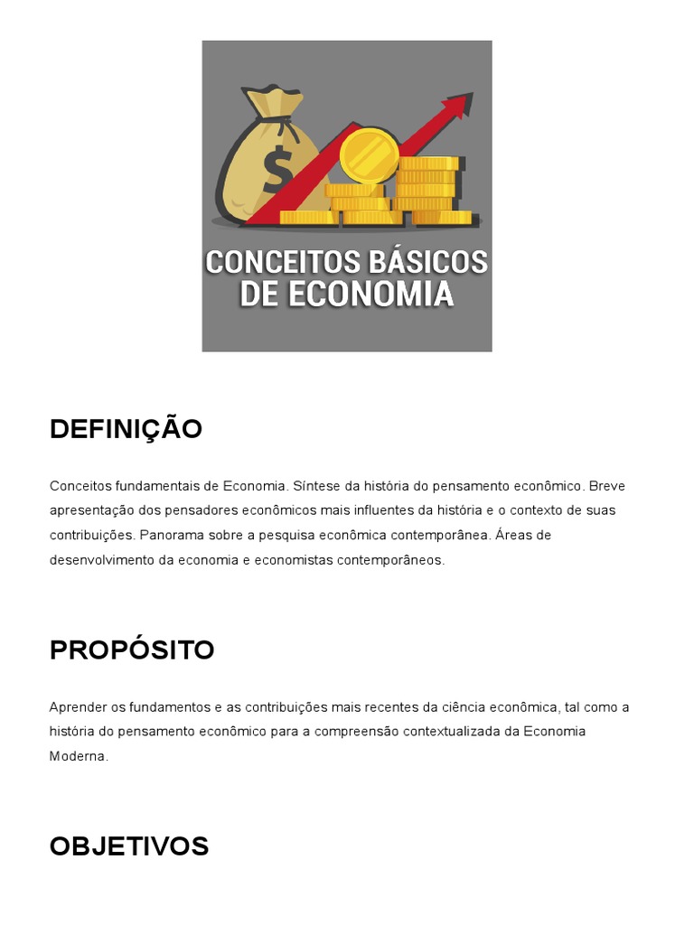 Fundamentos da Economia Moderna | PDF | Economia | História do ...