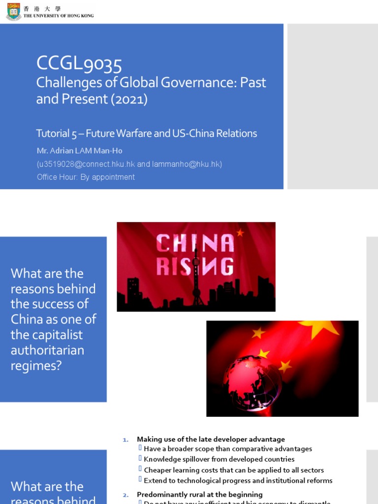 CCGL9035 Tutorial 5 2021 | PDF | China | World Politics