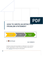 How To Write An Effective Problem Statement