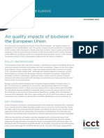 Air Quality Impacts of Biodiesel in The European Union