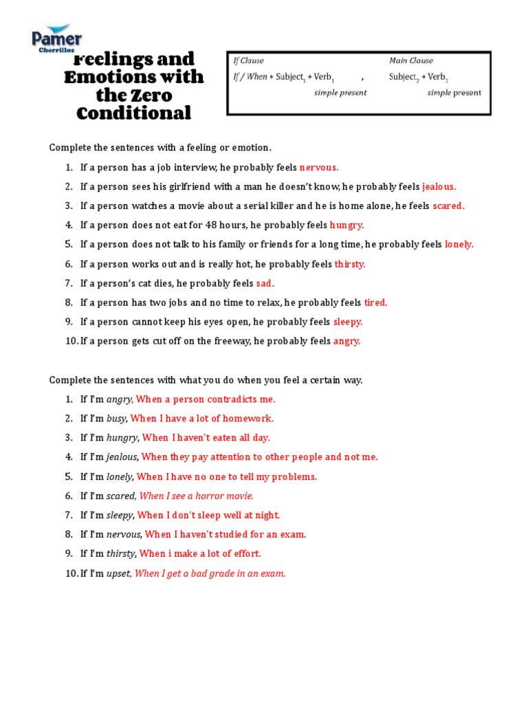 Zero-Conditional-With-Feelings-And-Emotions - Documentos de Google | PDF