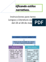 Actividad Estilos Narrativos Séptimo Año