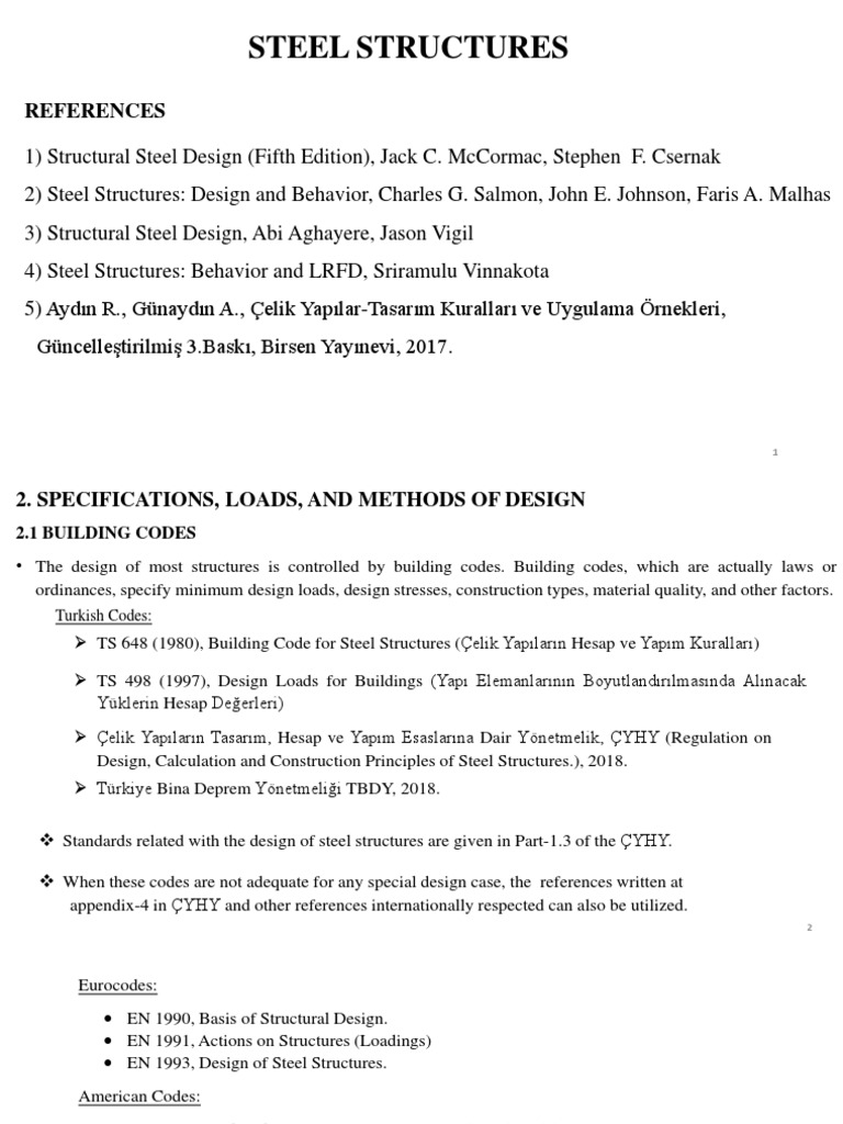 Structural Steel Design and Codes | PDF | Structural Load | Strength Of ...
