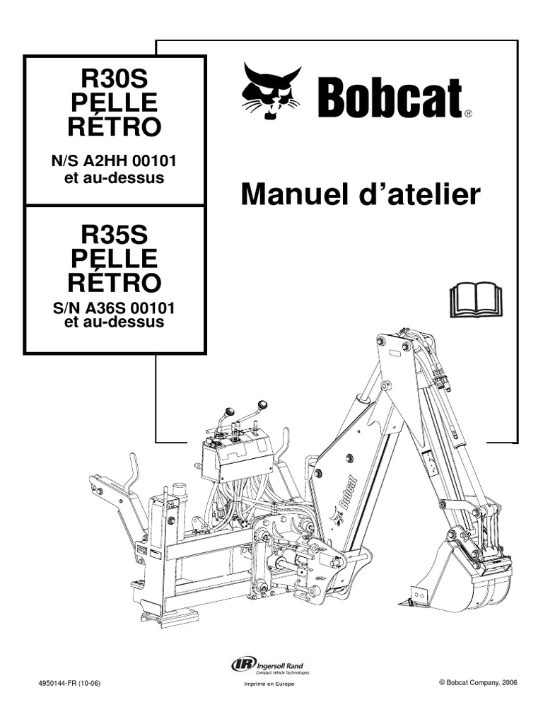 Comment Fonctionne Verin Hydraulique De Pelle Retro Schema FR 10 06 SM R30S R35S | PDF | Soudage | Construction