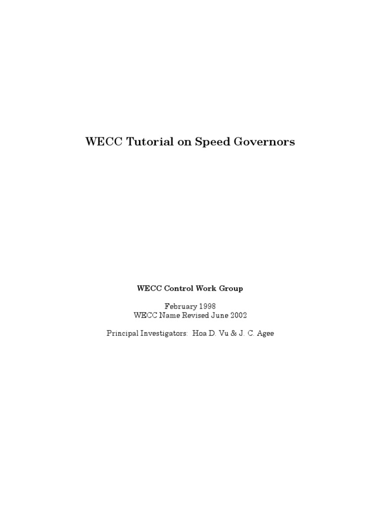 4 Governor Tutorial | PDF