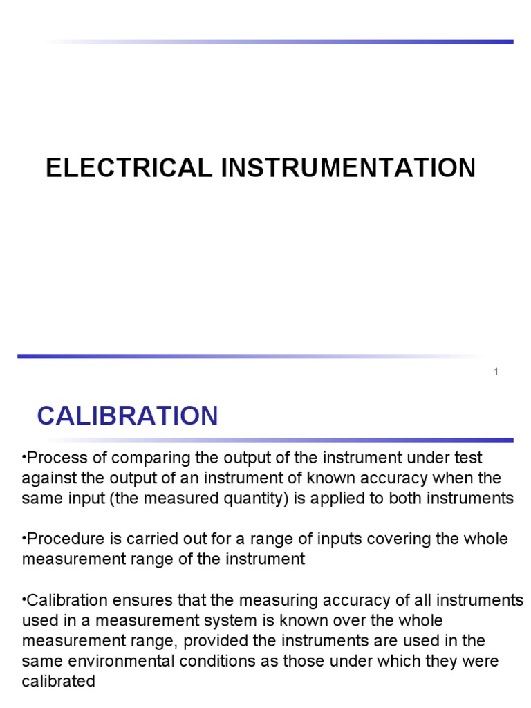2 Instrumentation Calibration and Errors PDF Calibration