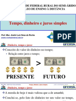 Unidade 3 - 01 Tempo, Dinheiro e Juros Simples (Notas de Aula)