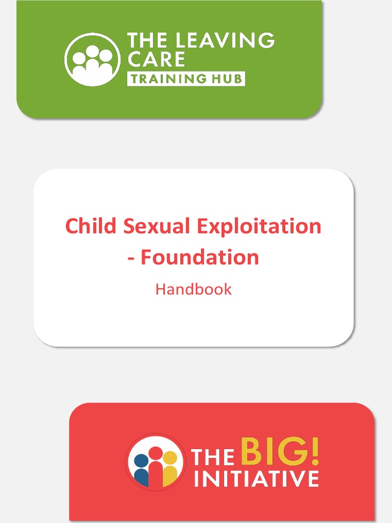 Child Sexual Exploitation Training Handbook | PDF | Child Sexual Abuse ...