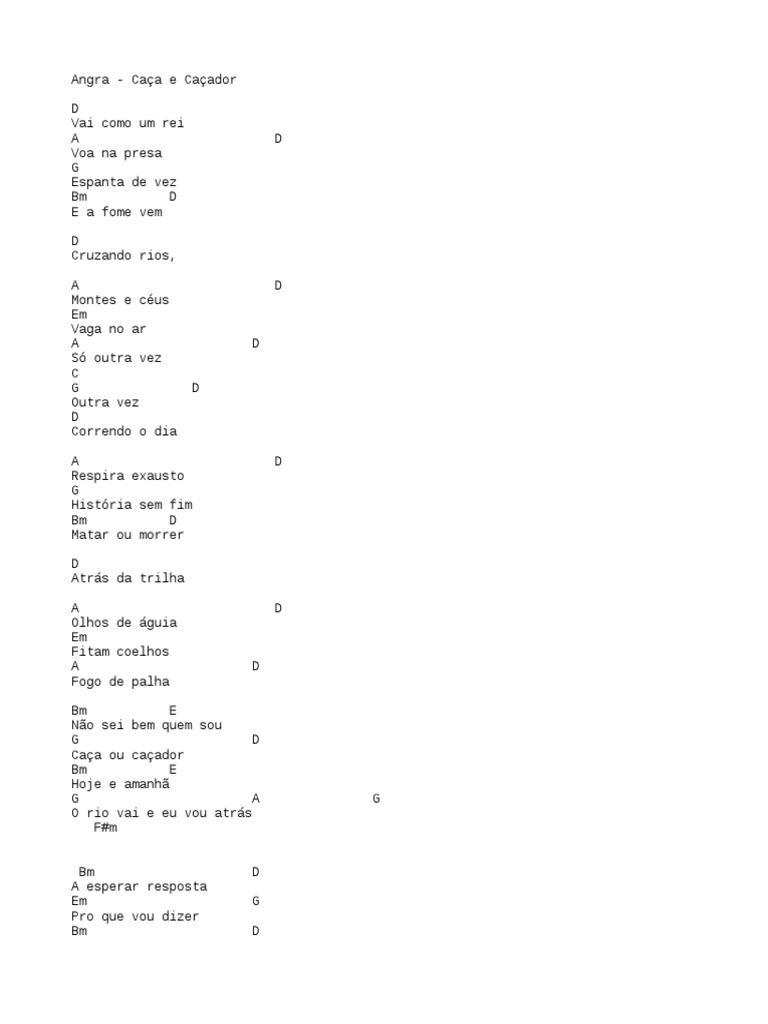 Letra e Acordes de 