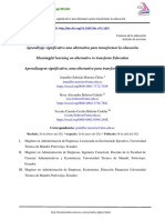 Lectura Semana 13 Aprendizaje Significativo y La Enseñanza