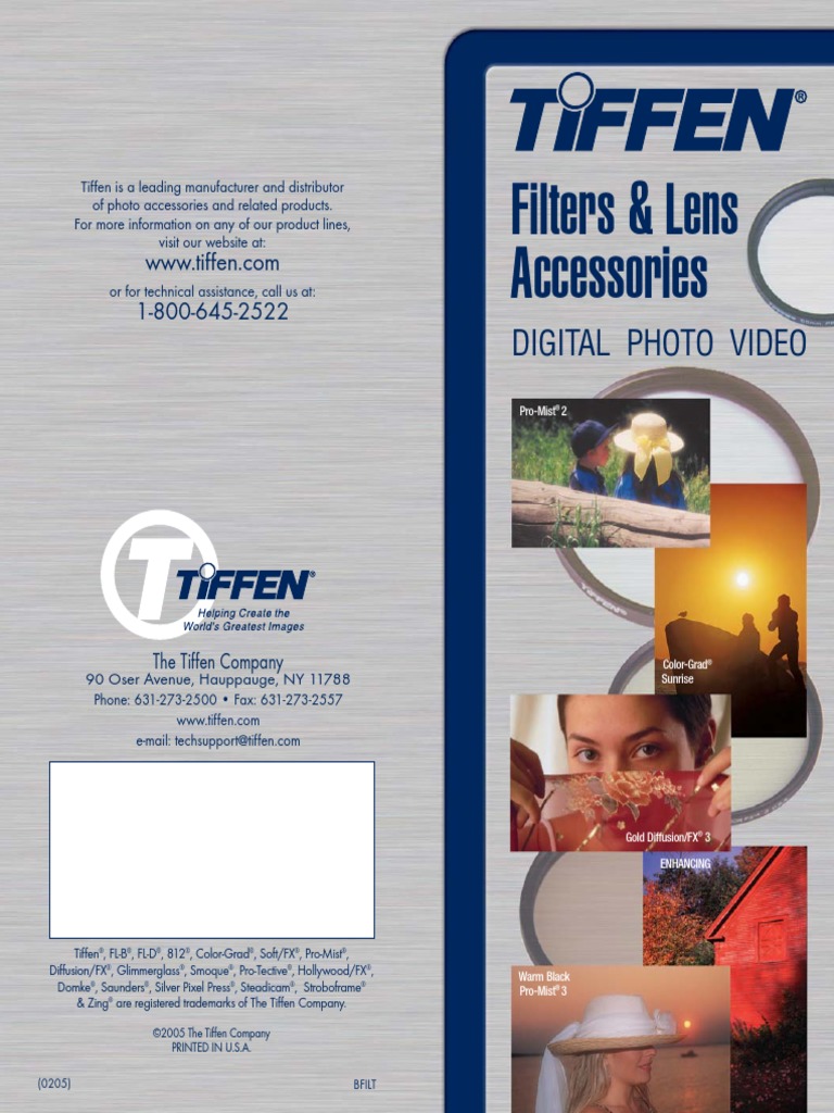 Tiffen Len Filters | PDF | Imaging | Equipment