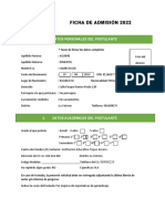 FICHA DE ADMISIÓN 2022 (2) (3) (1) (1) (3) (1)