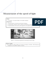 Measurement of The Speed of Light: Experiment C