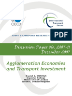 Agglomeration Economies and Transport Investment