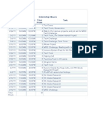 Internship Schedule PDF