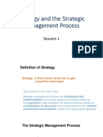 1 - Strategy and The Strategic Management Process