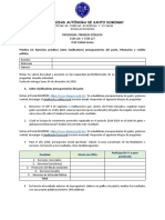 Práctica de Ejercicios No. 2. Asignatura ECN 124 Finanzas Públicas