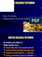 Water Soluble Vitamin: Dept. of Nutrition Medical School Universitas Padjadjaran