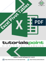 Excel Pivot Tables Tutorial