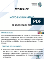 Workshop Novo Ensino Médio Janeiro - 2020