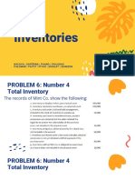 Inventories Practice Problems With Solutions