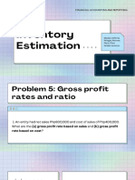Inventory Estimation Problems With Solutions