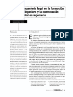Guzmán C. y Latorre Ch. La Ingenieria Legal en La Formación Del Ingeniero y La Contratación Estatal.