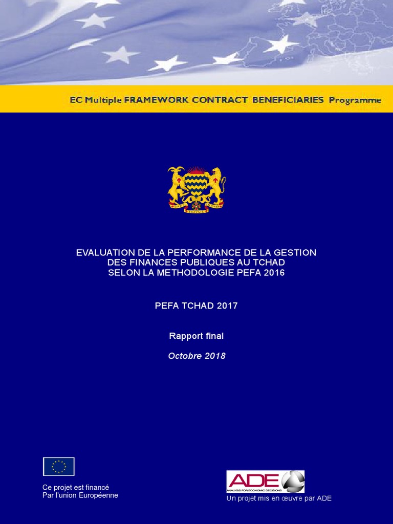 TD Oct18 PFMPR Public With PEFA Check - 0 | PDF | Dette publique | Budget