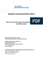 RFQ for Nose Creek Bathymetric Survey and DEM Creation