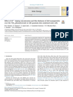 Effect of Al3 Doping Concentration and Film Thickness of ZnO Nan - 2020 - Solar