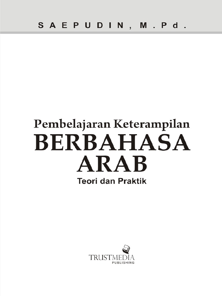 Pembelajaran Keterampilan Berbahasa Arab Pdf
