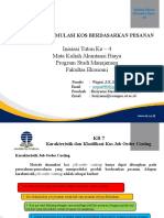 Analisis Job Order Costing