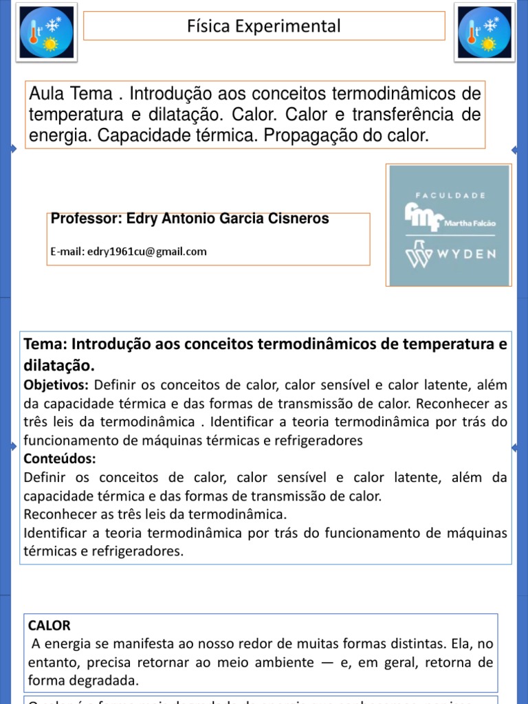 Conceitos de Calor e Termodinâmica | PDF | Calor | Termodinâmica