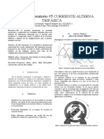 Informe laboratorio corriente trifásica