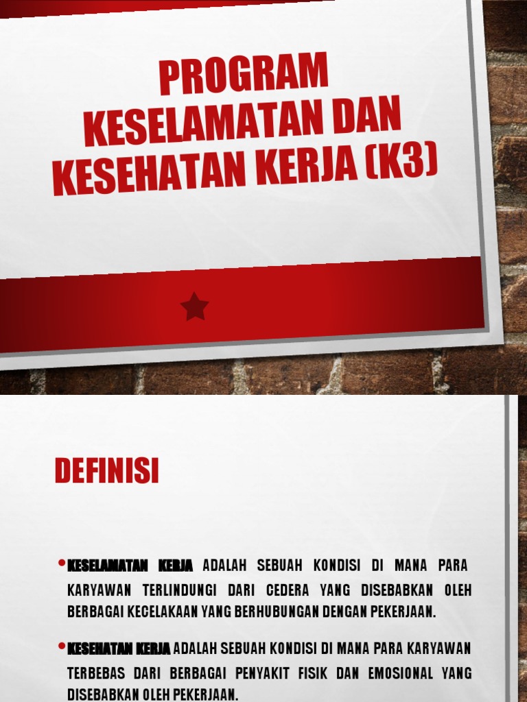 Program K3: Keselamatan Kerja Efektif | PDF