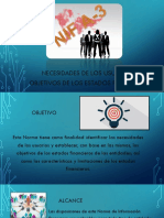 NIF A-3 Necesidades de Los Usuarios y Objetivos de Los Estados Financieros