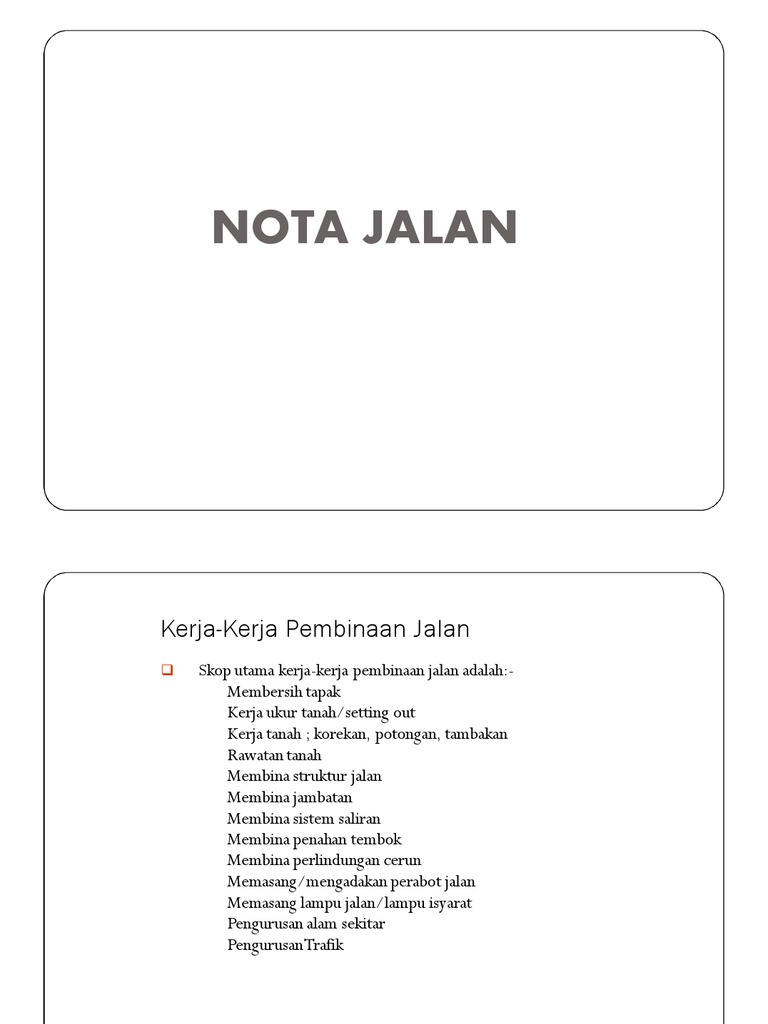 JALAN | PDF | Teknologi & Rekayasa