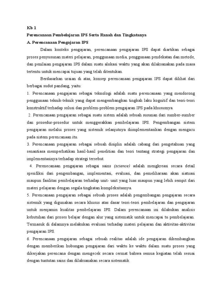 New Modul 6 IPS KB 2 RPP | PDF