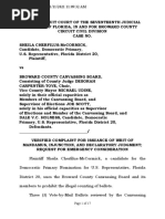 Sheila Cherfilus-McCormick Files Election Lawsuit On Nov. 11