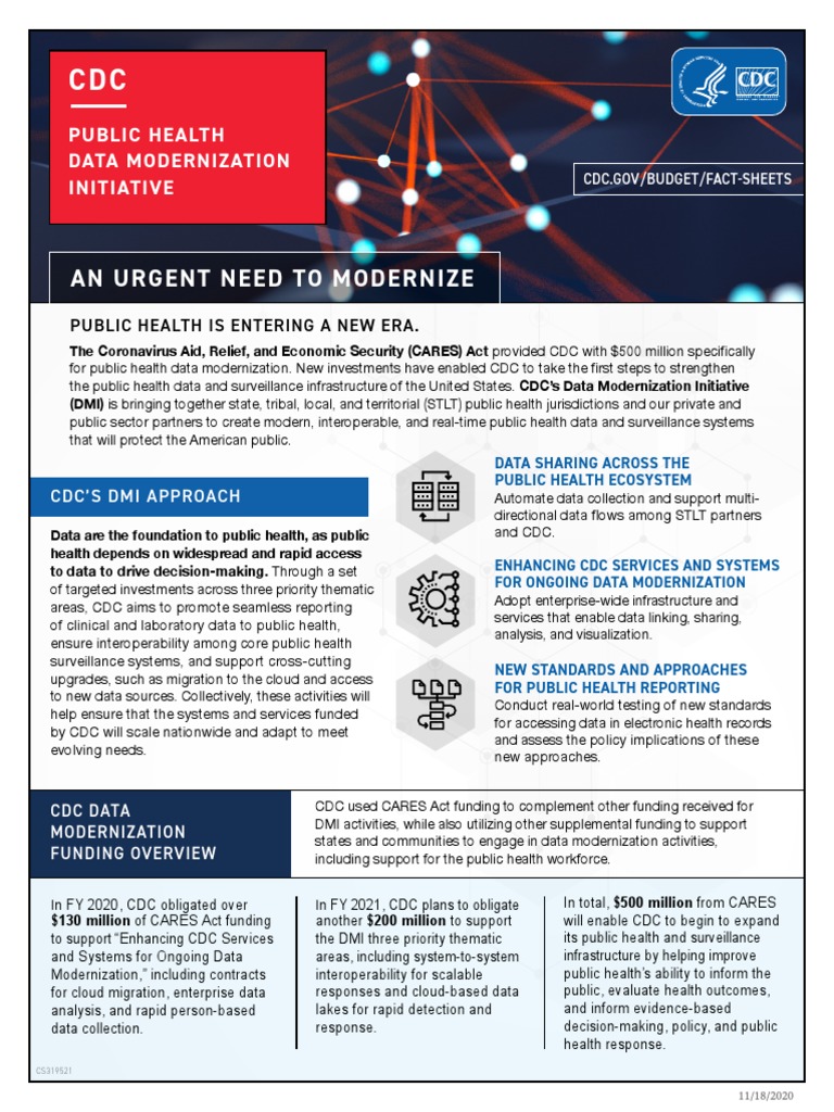 CDC Data Modernization Initiative Funding | PDF | Public Health ...