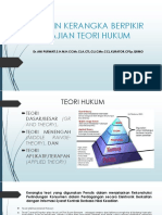 Desain Kerangka Berpikir Kajian Teori Hukum