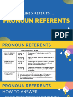 Finding Pronoun Referents and Specific Information